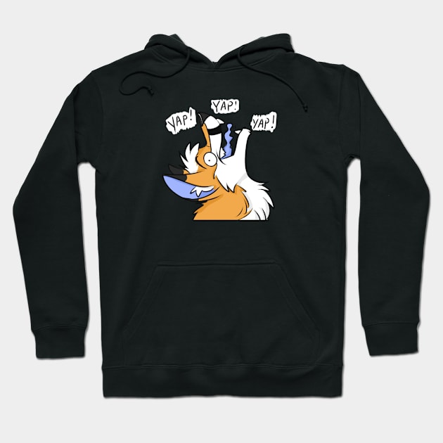 YAP YAP fox Hoodie by Corgimabel